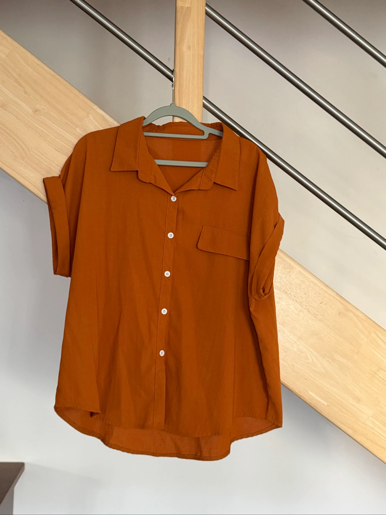 Chemise couleur terracotta 